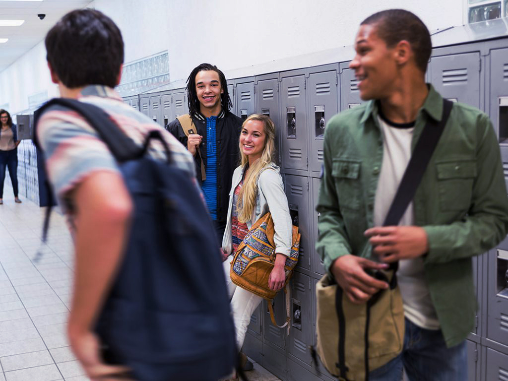 School security supporting safe, monitored hallways and student movement in educational facilities