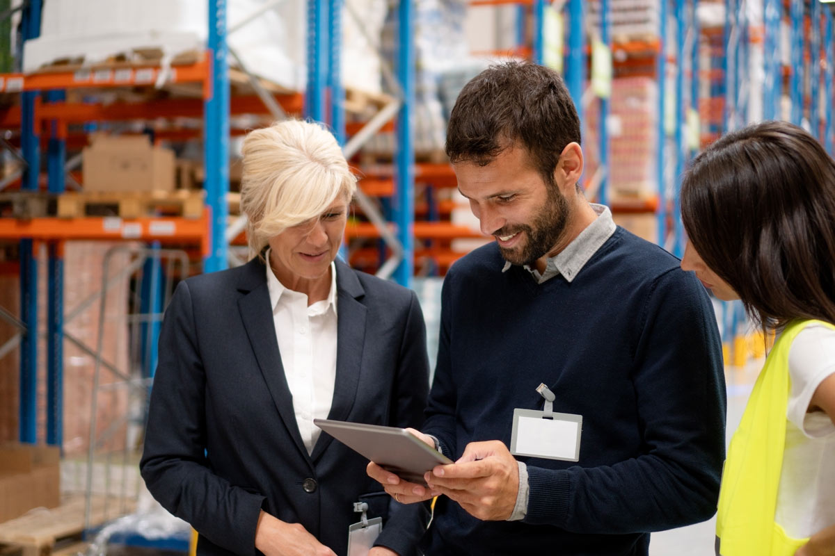 Security installation supporting warehouse operations, asset protection, and team coordination