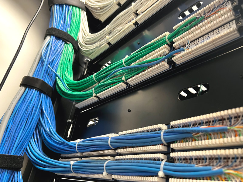 Security installation and support with structured cabling and system infrastructure